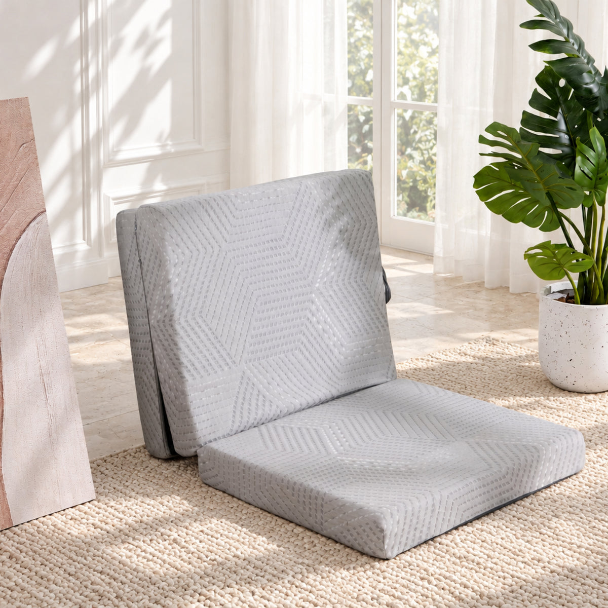 EGOHOME Klappmatratze H3, 3-teilige Gästematratze 15cm Höhe mit Gel-Viscoschaum