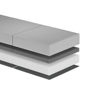 EGOHOME Klappmatratze H3, 3-teilige Gästematratze 15cm Höhe mit Bambus-Memory-Schaum