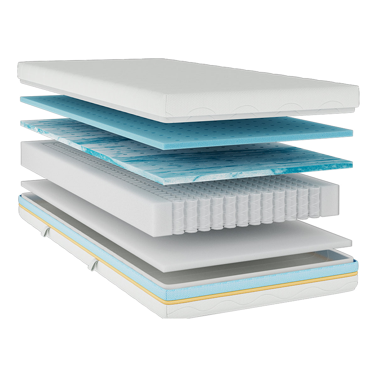 CloudMotion Taschenfederkern-Set – Matratze + AeroCloud Topper